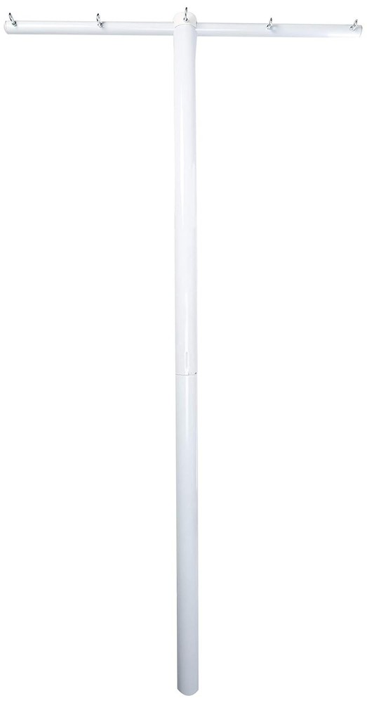 Mega Outdoor Clothesline Single T-Post White