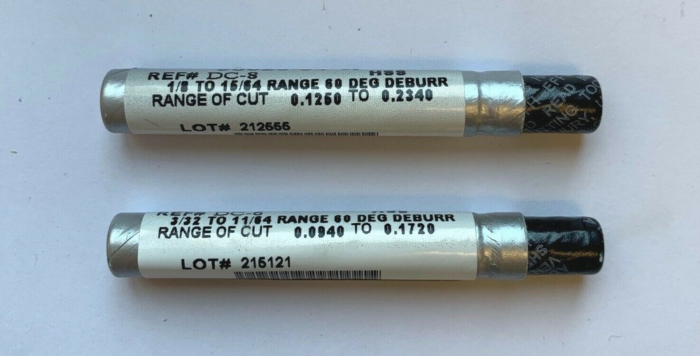 WELDON 60 DB 6 PC 60 DEG ZERO FLUTE COUNTERSINK & DEBURRING SET - USA