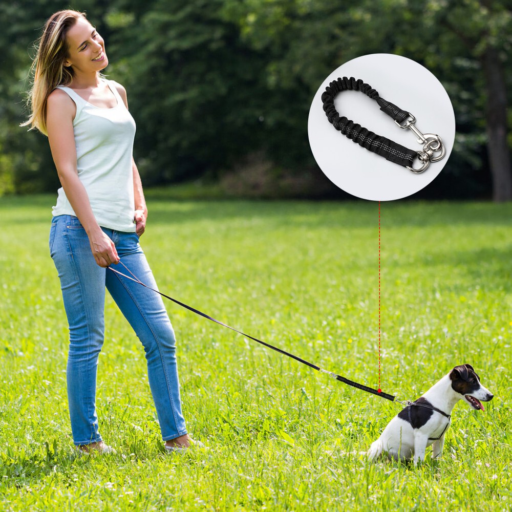 Elastic Reflective Dog Training Leash Nylon Extension for Small Medium Dogs
