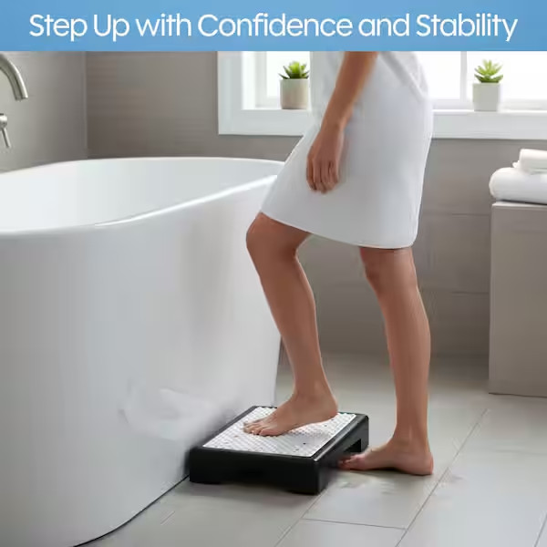 Single Step Polypropylene Wide Platform Indoor/Outdoor Safety Step