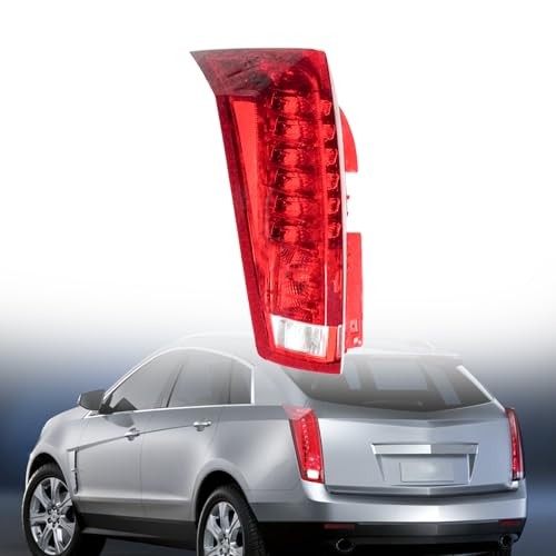 Tail Light Assembly Compatible with Cadillac SRX 2010-2016 Red Driver Left Side