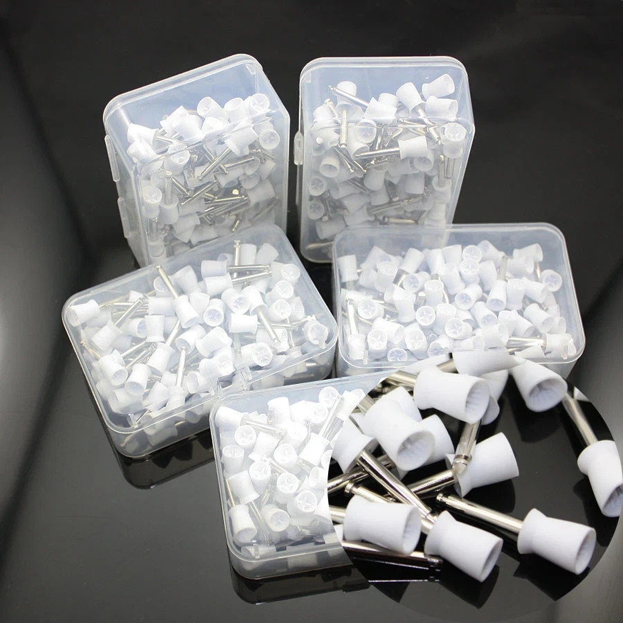 Dental Polishing Prophy Prophylaxis Brush Nylon RA Latch Type Bristle Flat/Taper