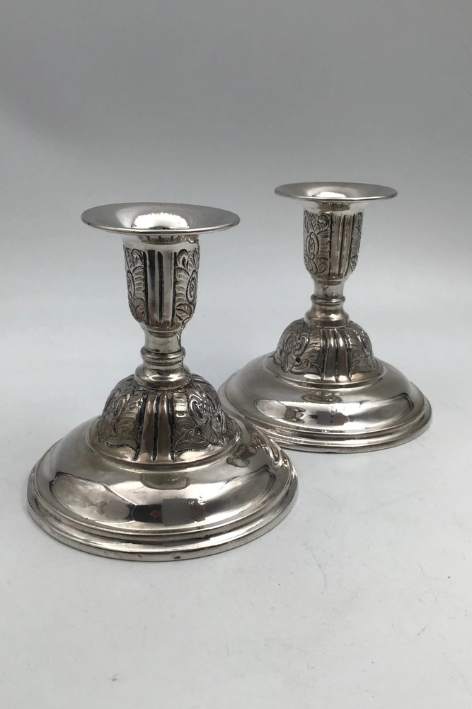 Svend Toxvaerd Silver Candlesticks (1958) (2)
