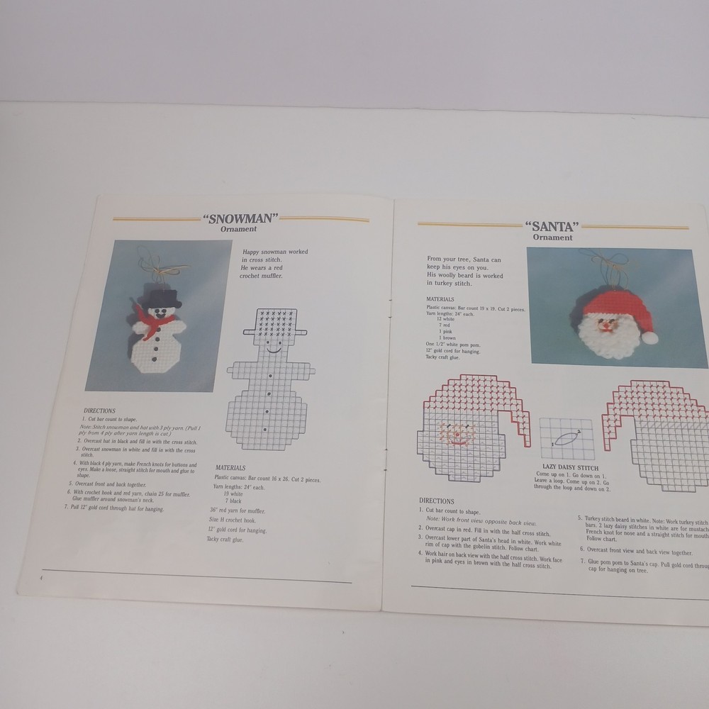 Plastic Canvas Instruction Book for Fast & Small Projects Needlecraft Designs