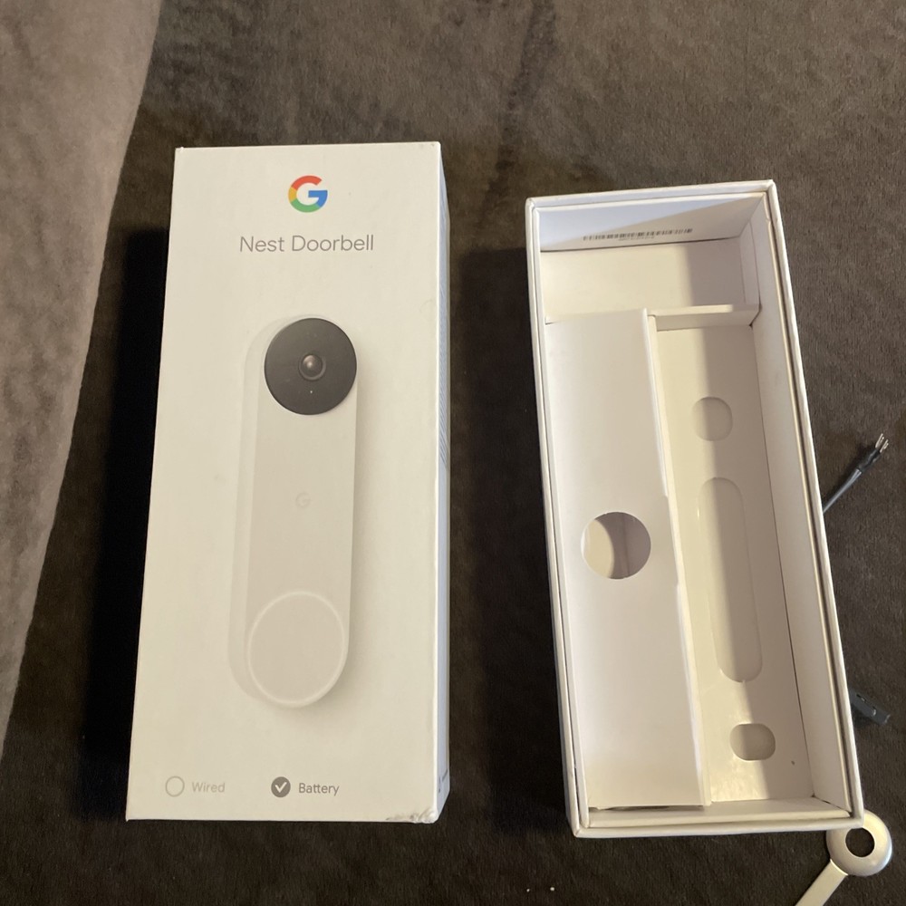 Google Nest Doorbell, Battery - Snow