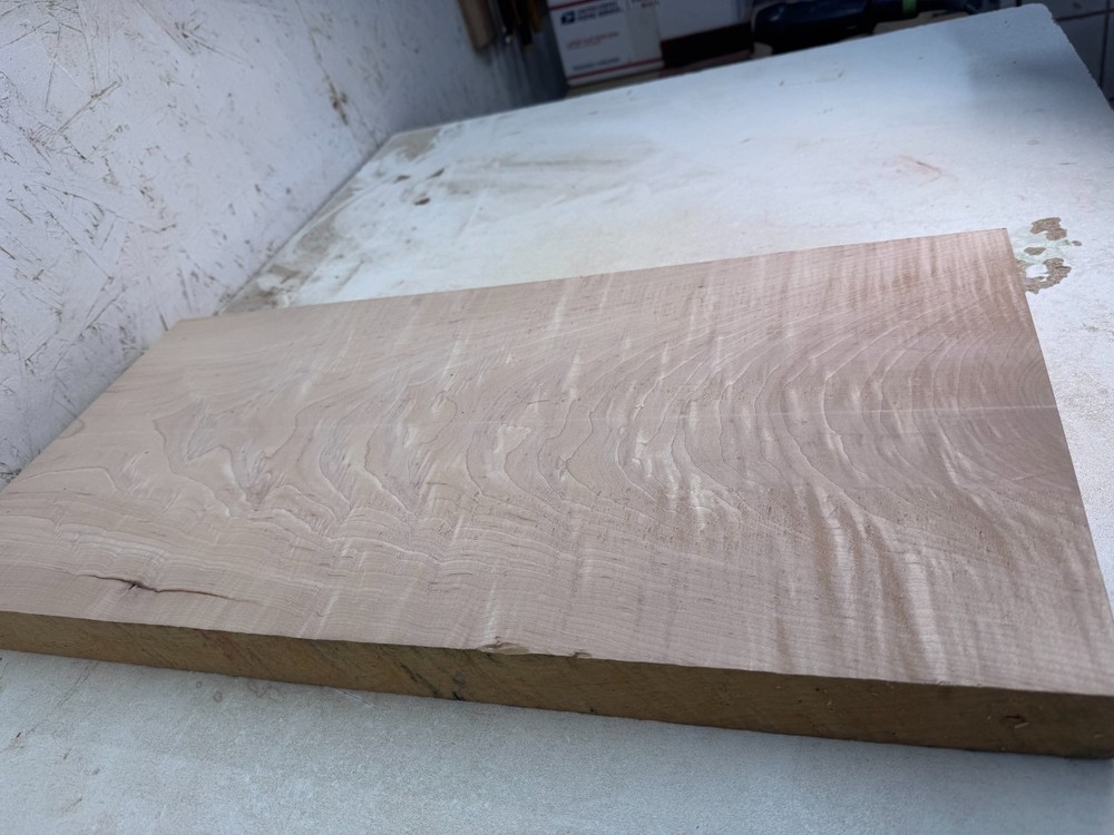 Figured Hard Maple Billet | Angel Step | FM 120