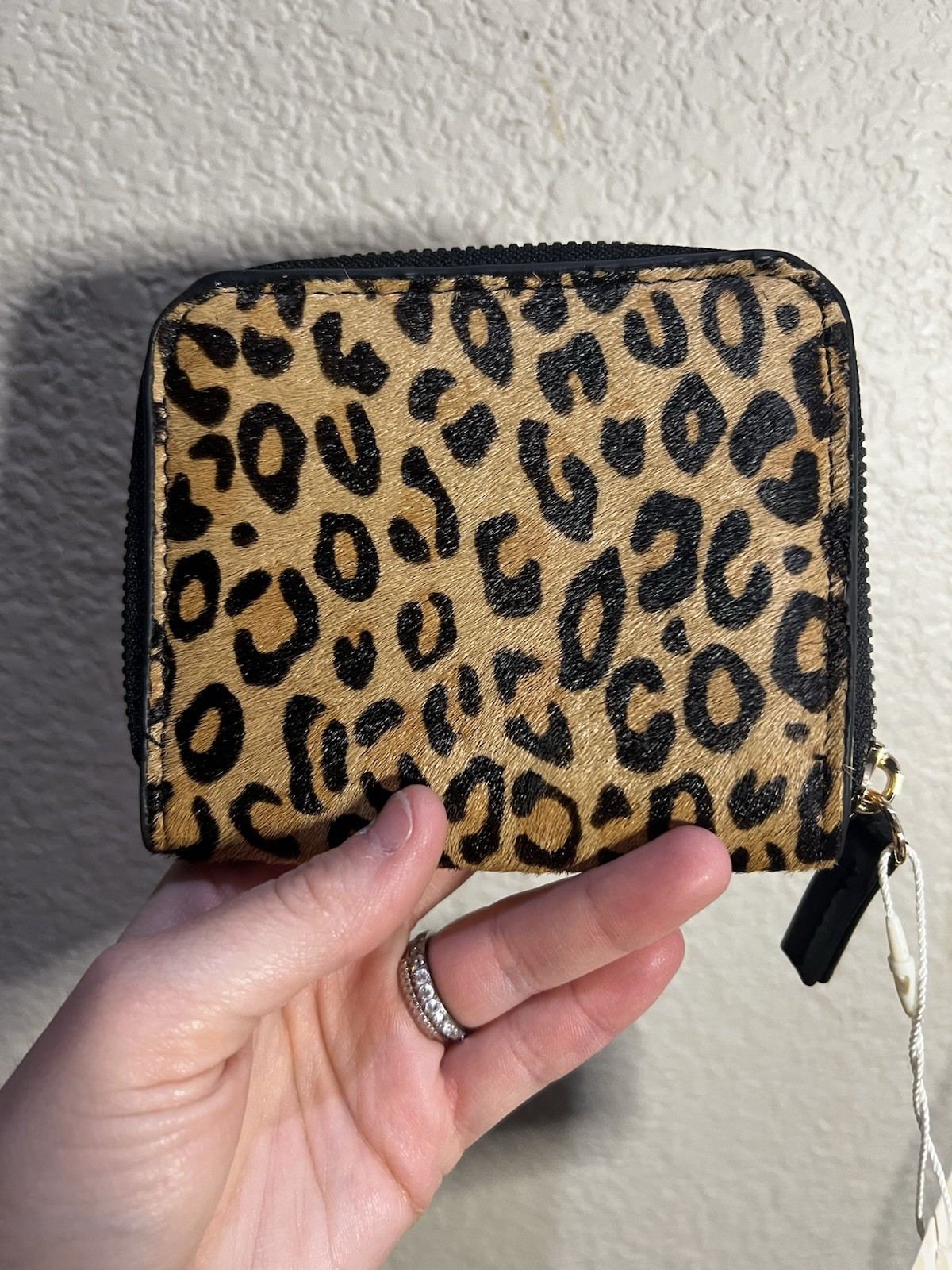 Primark Animal Print Velvet Wallet Leopard NWT