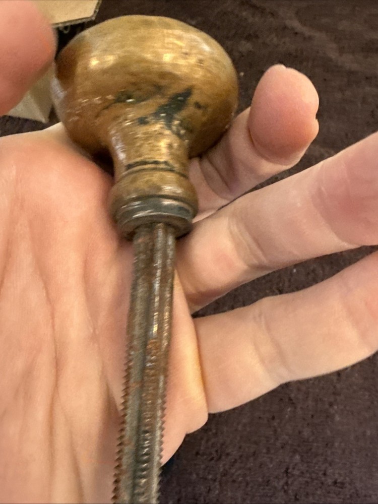 Antique heavy Solid Brass Doorknob