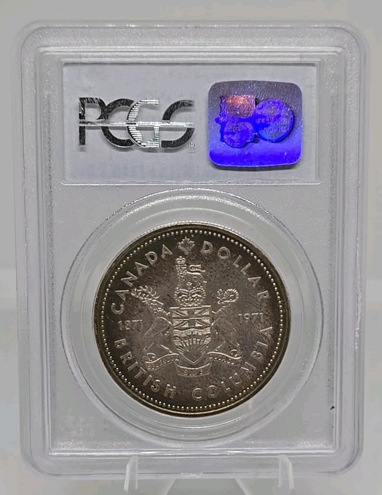 1971 Canada Silver Dollar Centennial PCGS SP67