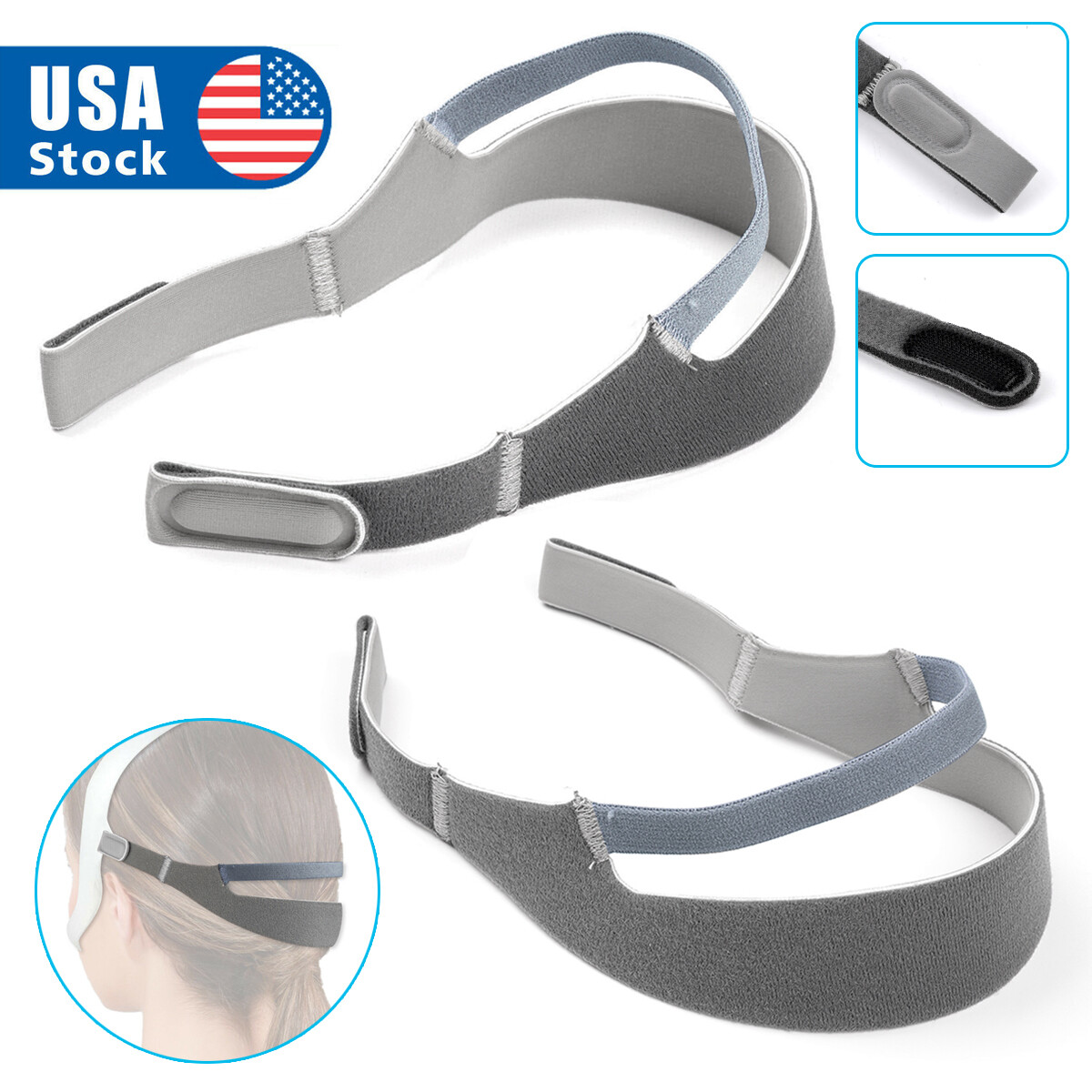 For DreamWear Nasal Mask Headgear Strap with Prolonged Straps Soft Replacement