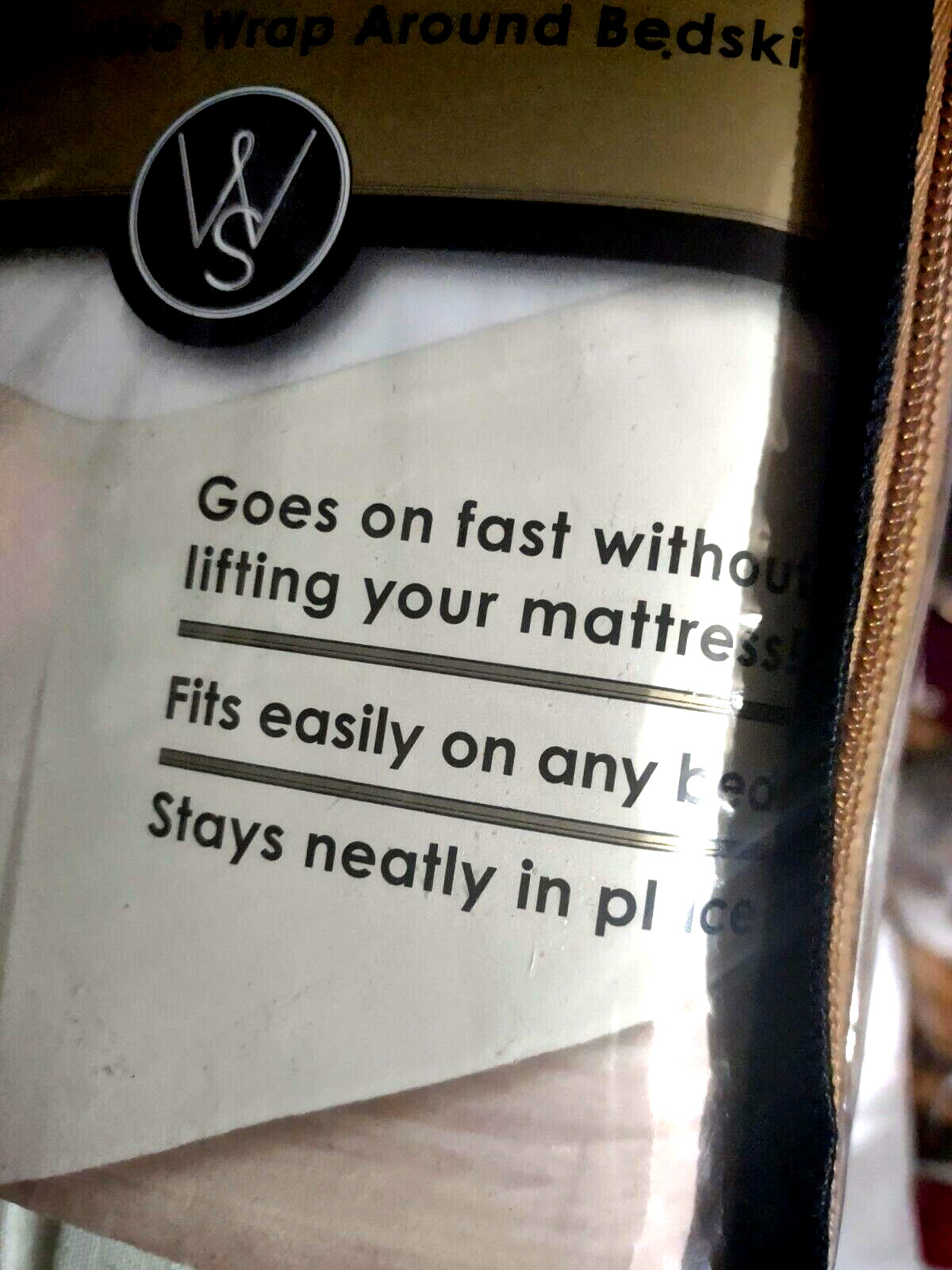 Wonder Wrap-Around Bed Skirt Full Size NIP 15in (38cm) Drop Levinsohn Textiles