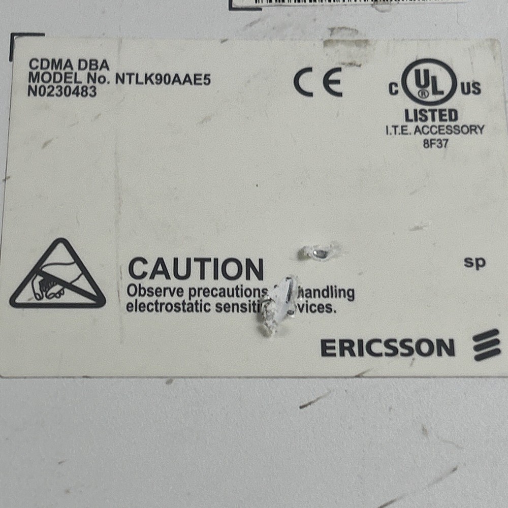 Ericsson CDMA BTS Digital Baseband Advanced NTLK90AAE5