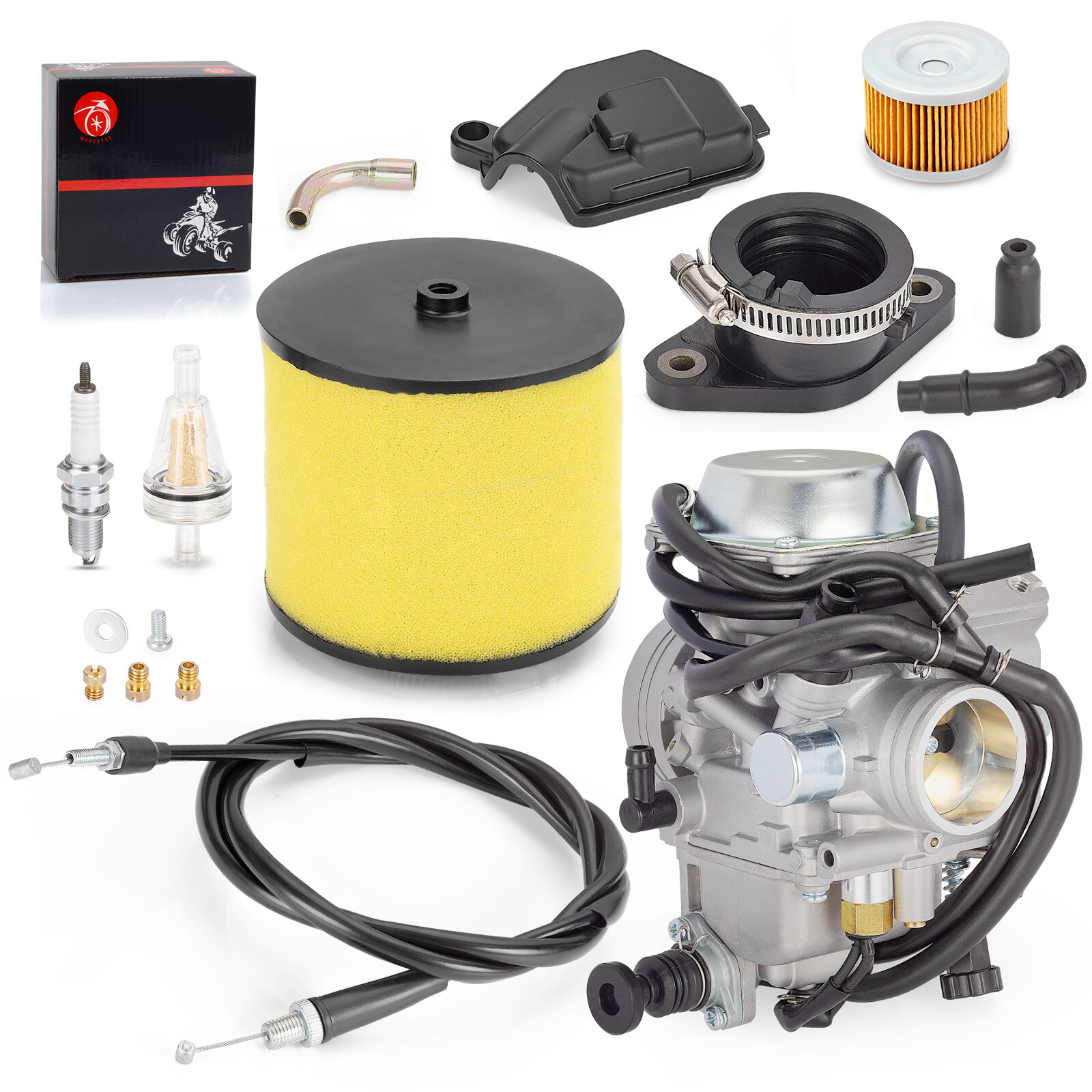 Carburetor W Fiter Intake Manifold for Honda Foreman 450 TRX450 ES S FE FM 98-04