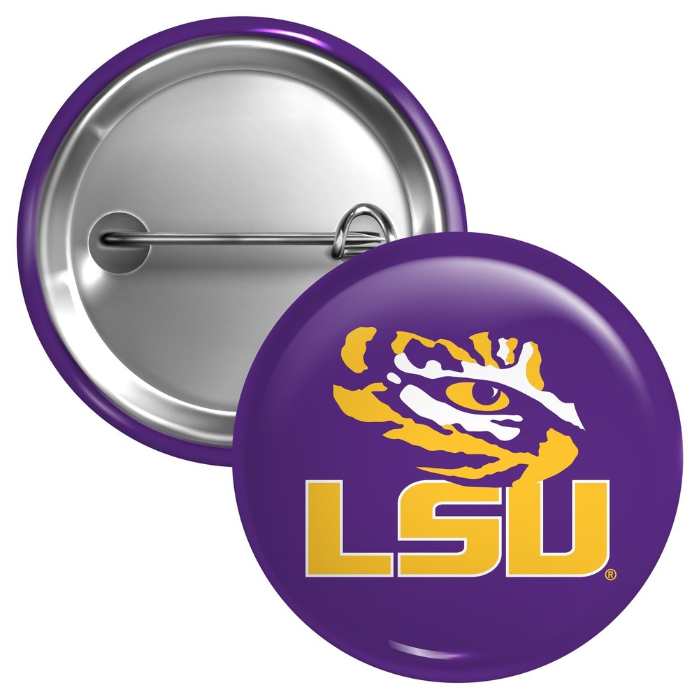 LSU Tigers Button Pin - 3 Size Options