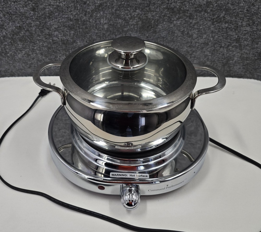 Command Performance 3 Qt. Pot with Electric Hot Plate