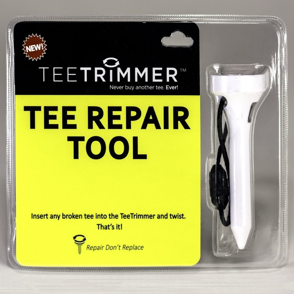 TeeTrimmer Broken Golf Tee Solution | Repair Tool Sharpens White