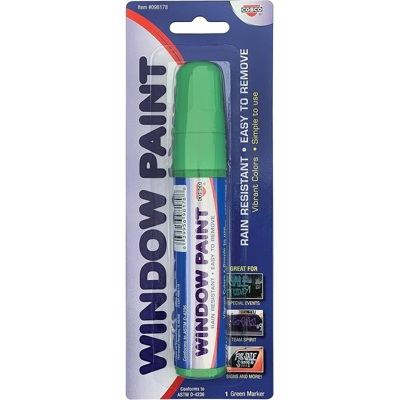 Rain Resistant Chisel Tip Marker Easy Remove Wet Cloth Perfect Craft Projects US