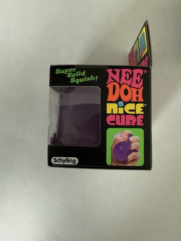 Schylling Nee Doh Nice Cube Super Solid Squeeze Box 3-pc bundle