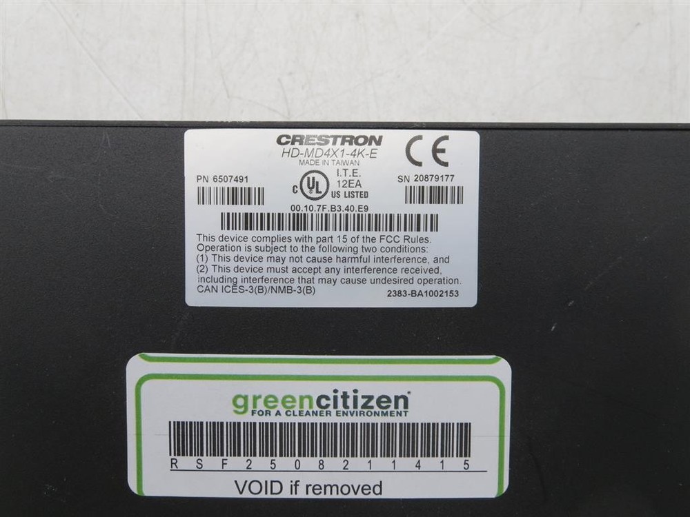 Crestron HD-MD4X1-4K-E 4K HDMI Switcher