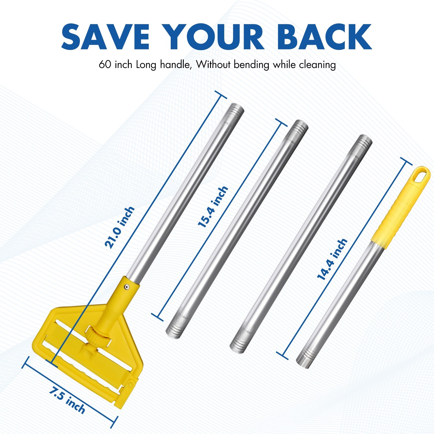 Commercial Mop Industrial Cotton Mop with Extra Replacement Mop Head