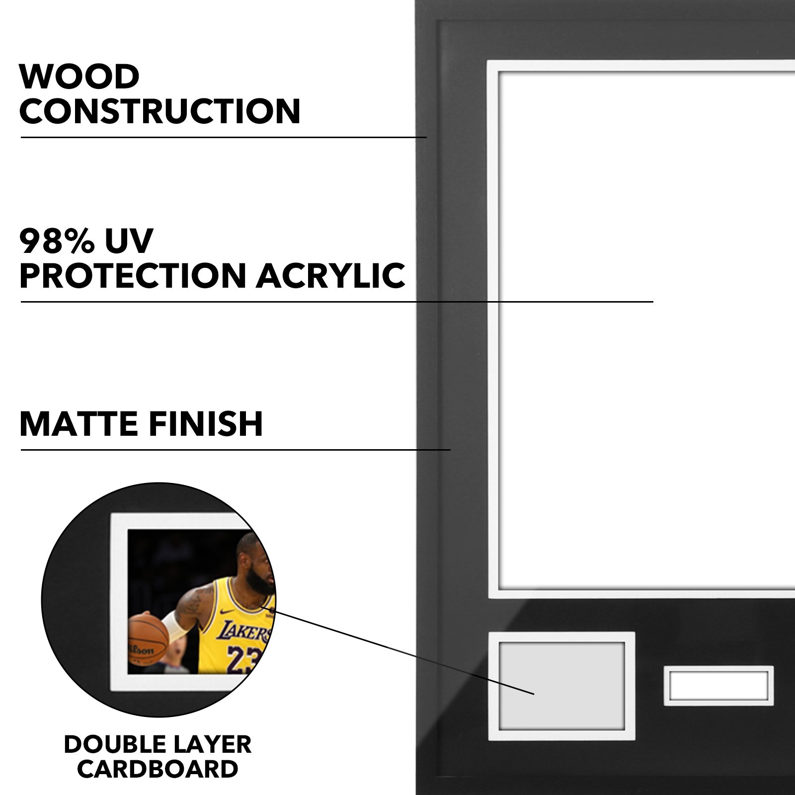 Jersey Frame Display Case Jersey Frame Jersey Display Case Jersey Shadow Box 4PC