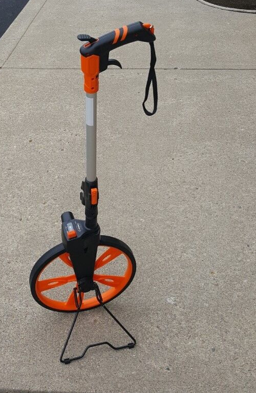 Folding 12" Measuring Wheel, Trigger Brake & Reset on Handle, Keson RRT12