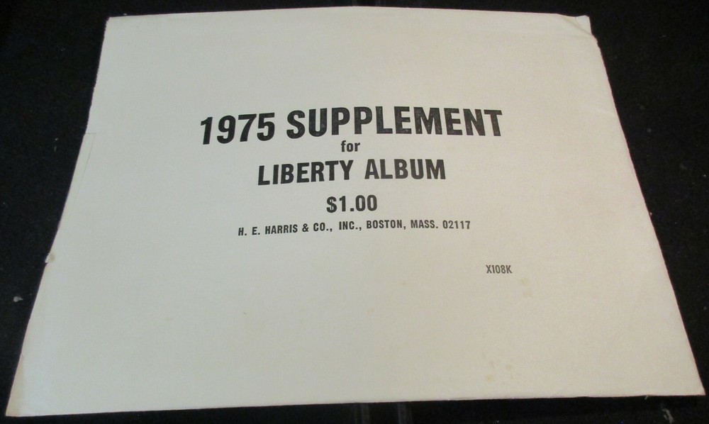 H.E. HARRIS 1977 SUPPLEMENT LIBERTY ALBUM  W/ FREE SHIPPING!!!!