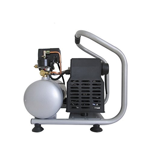 CAT-1P1060S Light & Quiet Portable Air Compressor, Silver 1-(Pack)