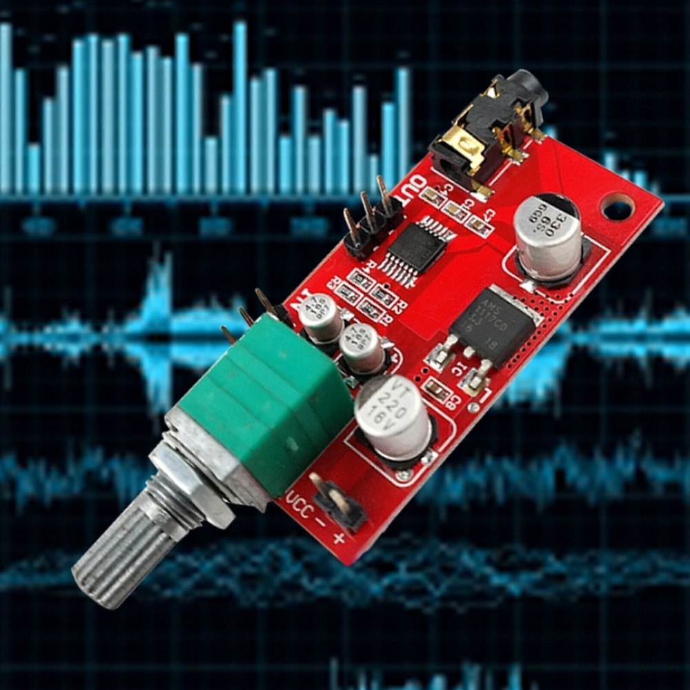 Mini Headphone Amplifier Module 3.5mm Interface Earphone Preamplifier Board DC
