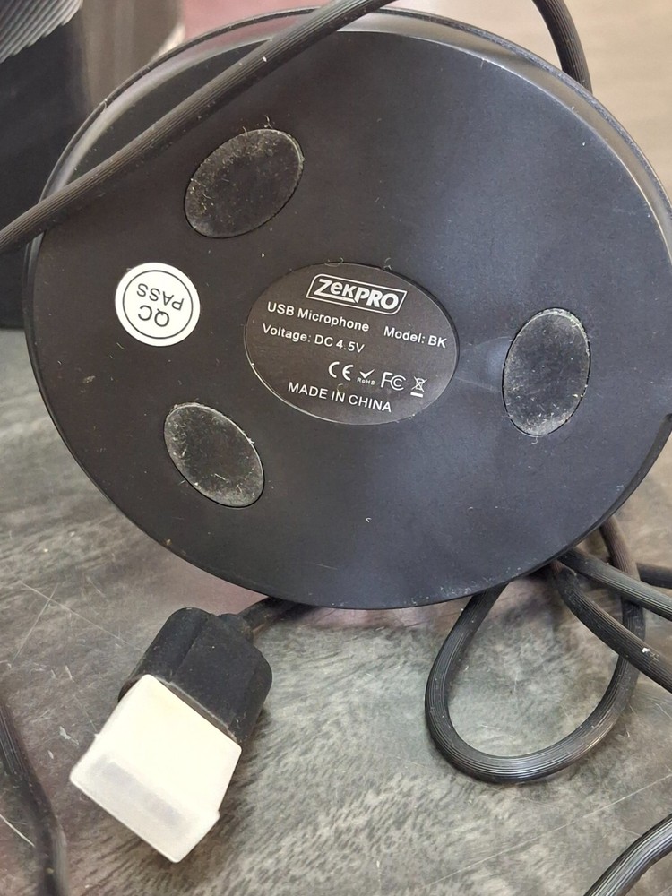 ZekPro USB Microphone for Computer Flexible Noise Canceling w/ Logitech Webcam