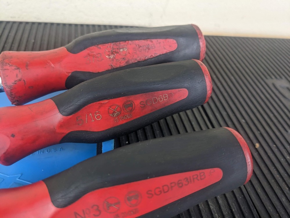 #az234 Snap on Instinct Soft Grip Combination Screwdriver Set SGD