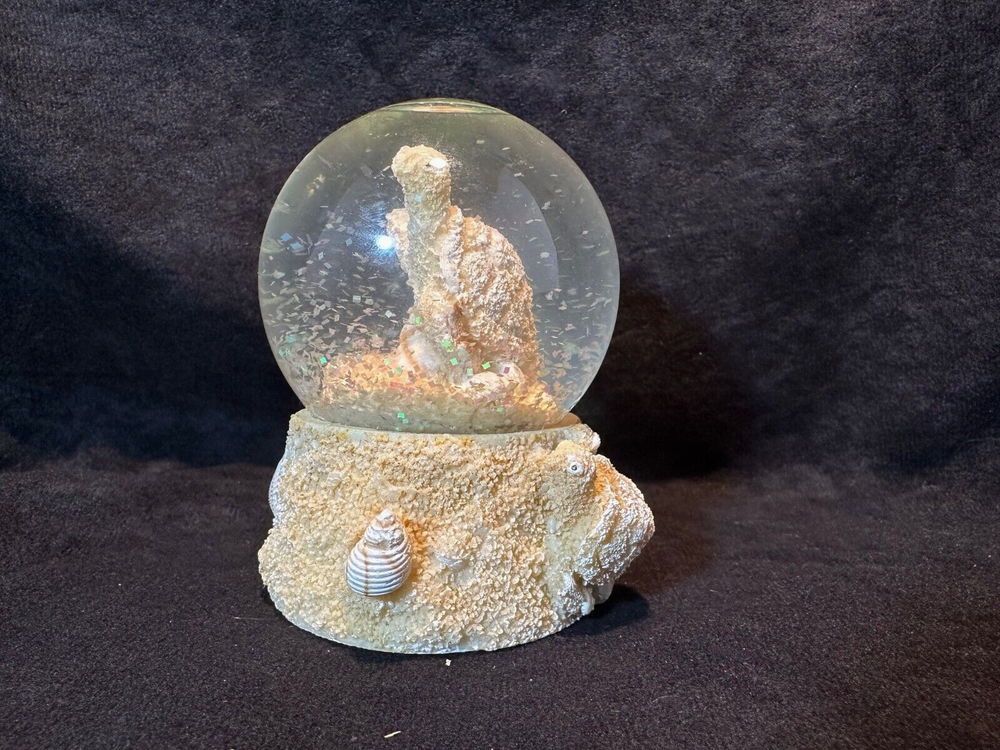 Beach Sand, Shells and Turtles Miniature Snow Globe
