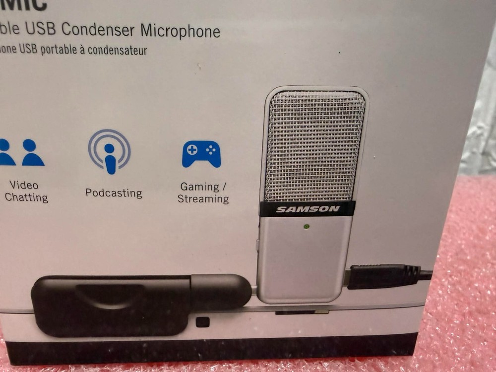 Samson GOMIC Go Mic Portable USB Condenser Microphone Kit Broadcast/Streaming