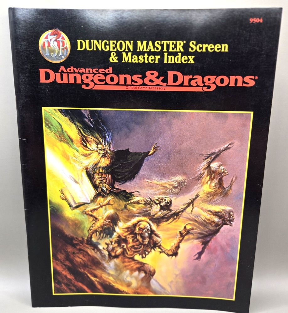 Advanced Dungeons & Dragons : Dungeon Master Screen & Index INDEX ONLY