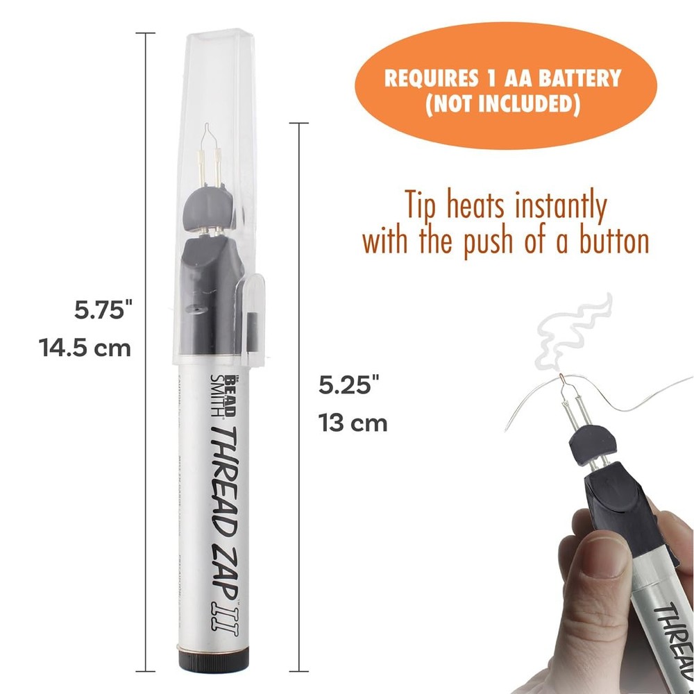 The Beadsmith ThreadZap Craft Burner – Thread Zapper for Zap, Multi