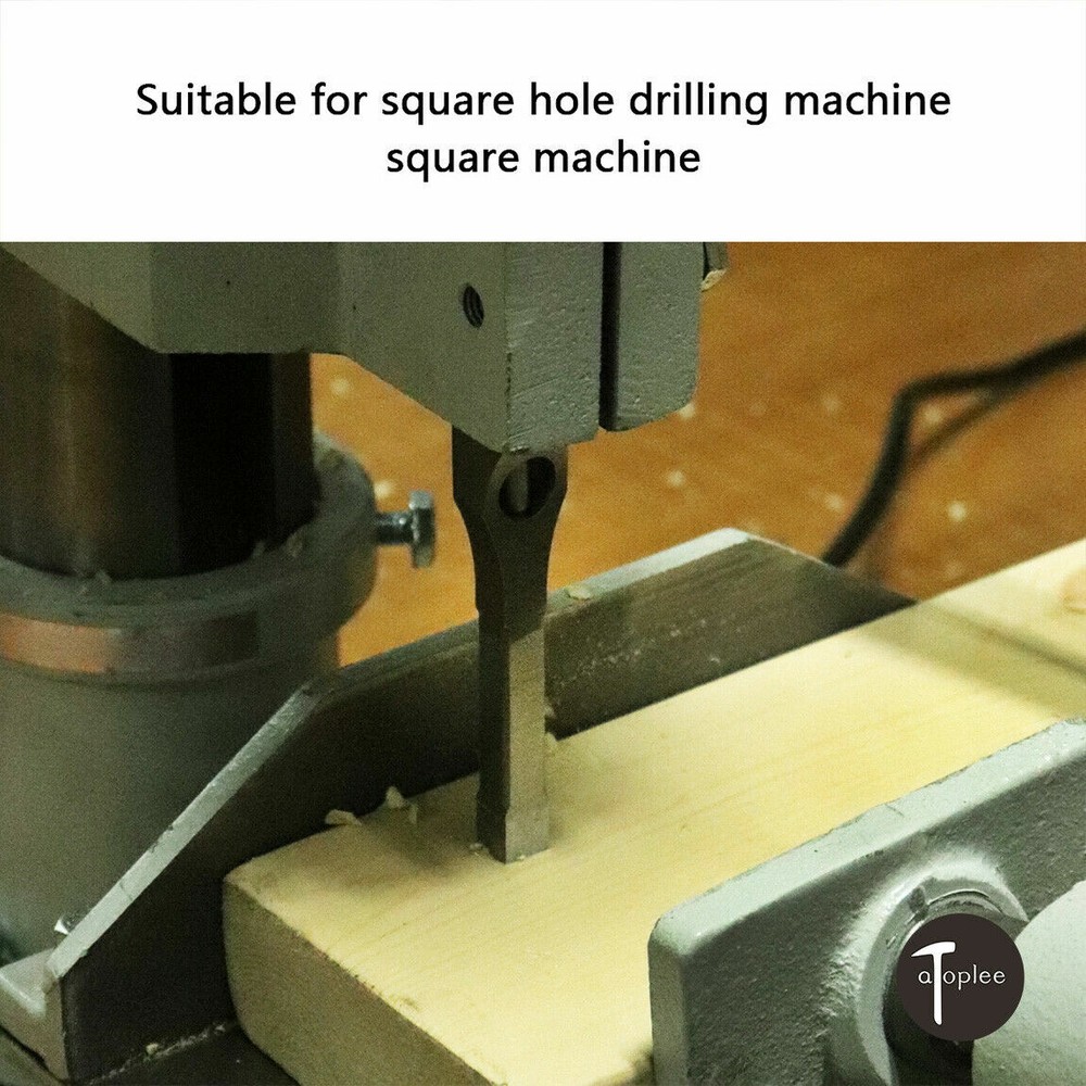3x Woodworking Square Hole Drill Bits Set Wood Saw Mortising Chisel Cutter Tools