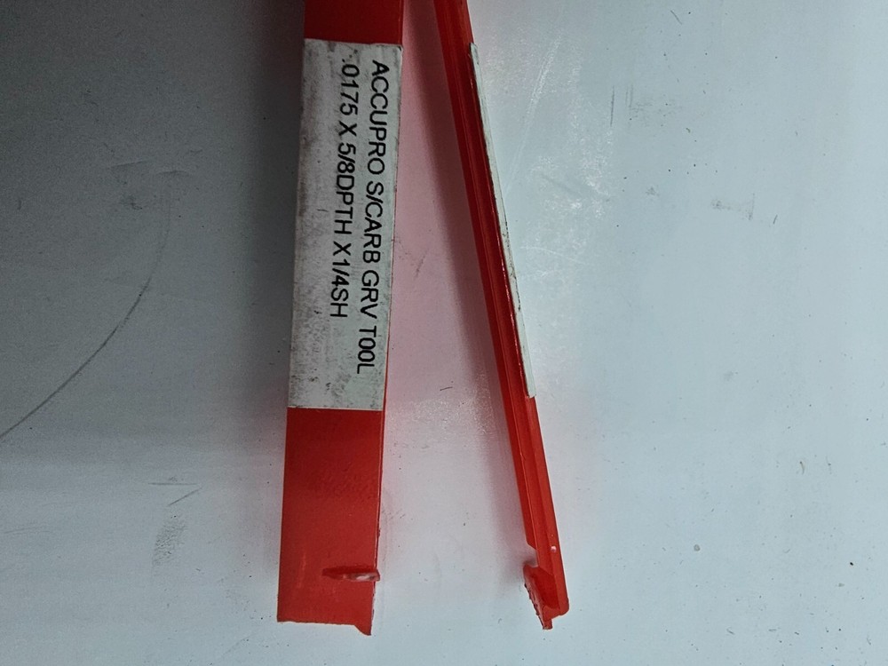 Accupro Grooving Tool Solid Carbide 1/4" Shank Diameter 05249966