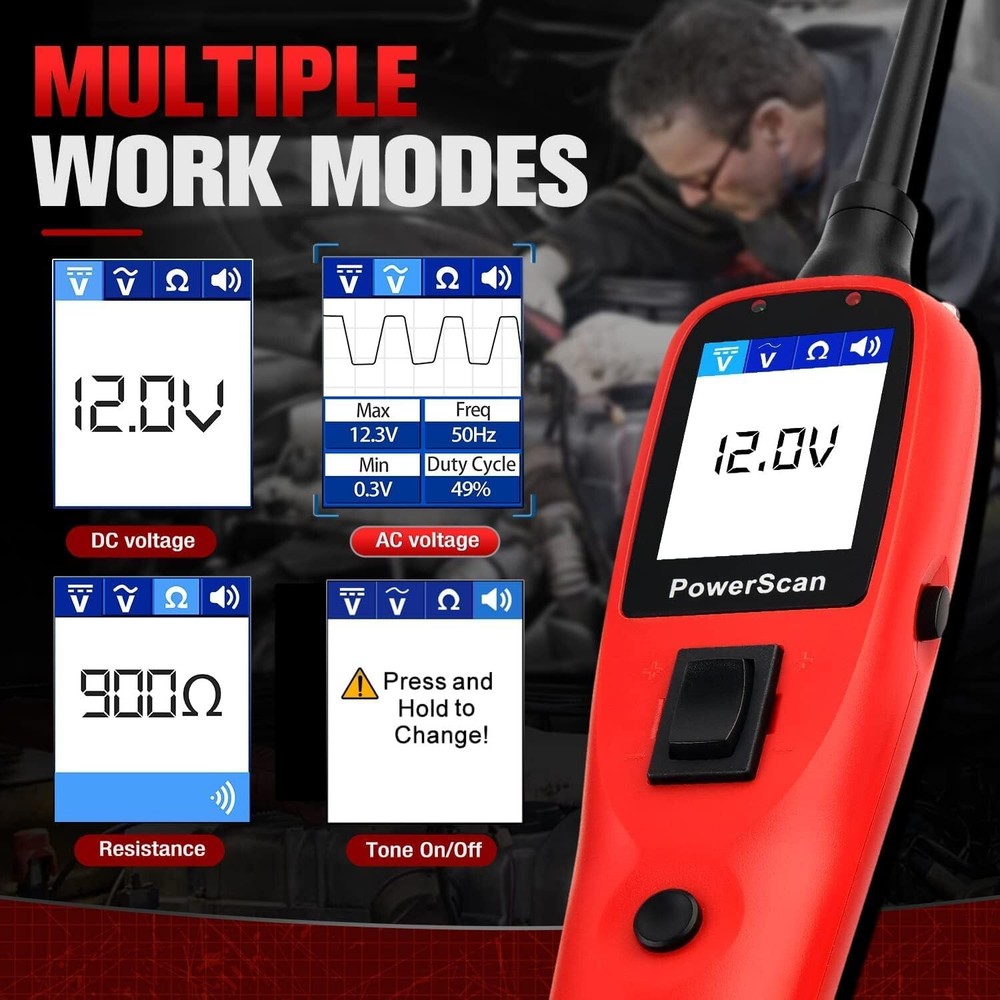 2025 Autel PowerScan PS100 Circuit Tester Electrical Diagnostic Power Probe