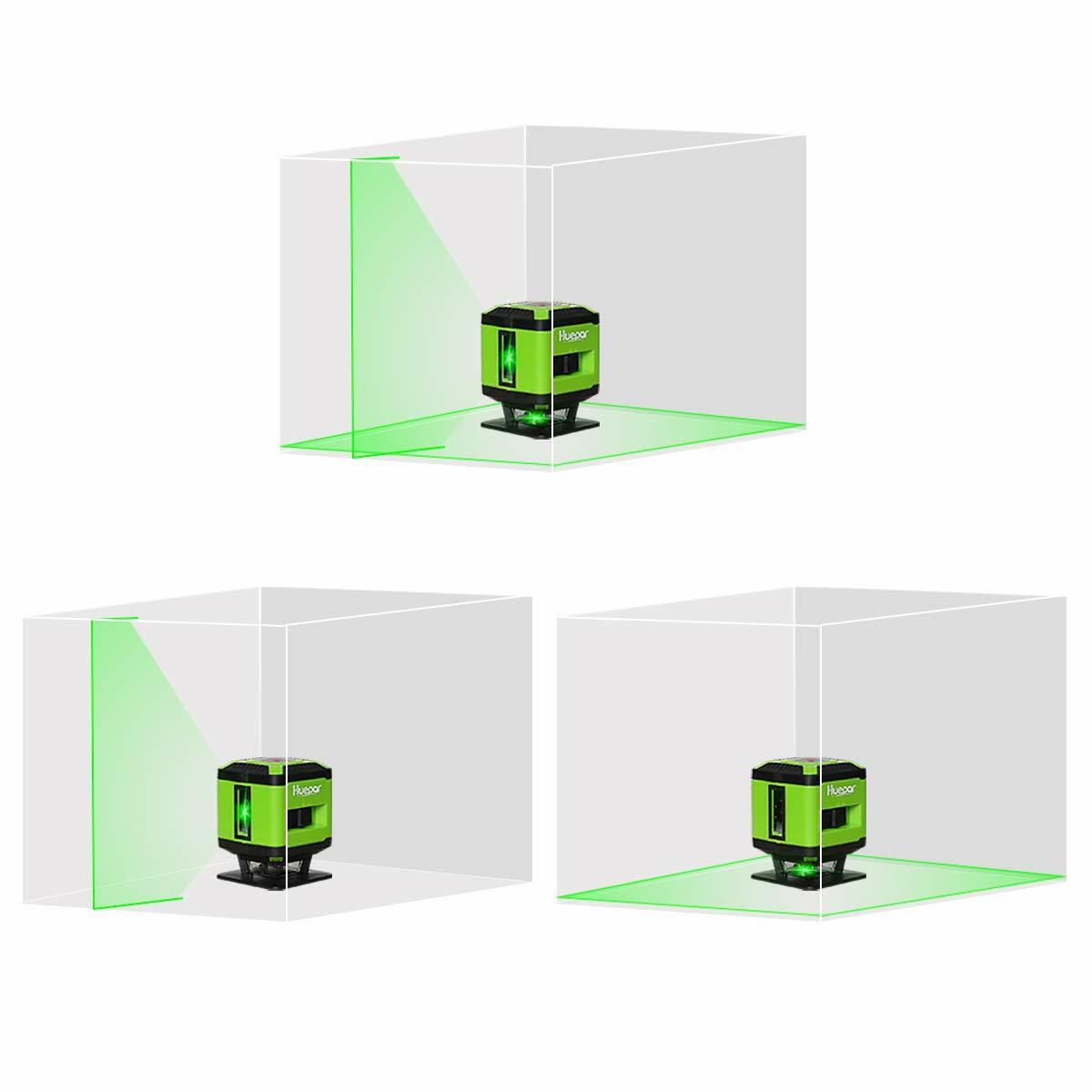 Floor Laser Installation for Tile Laying Floor Alignment Green Beam Huepar FL360