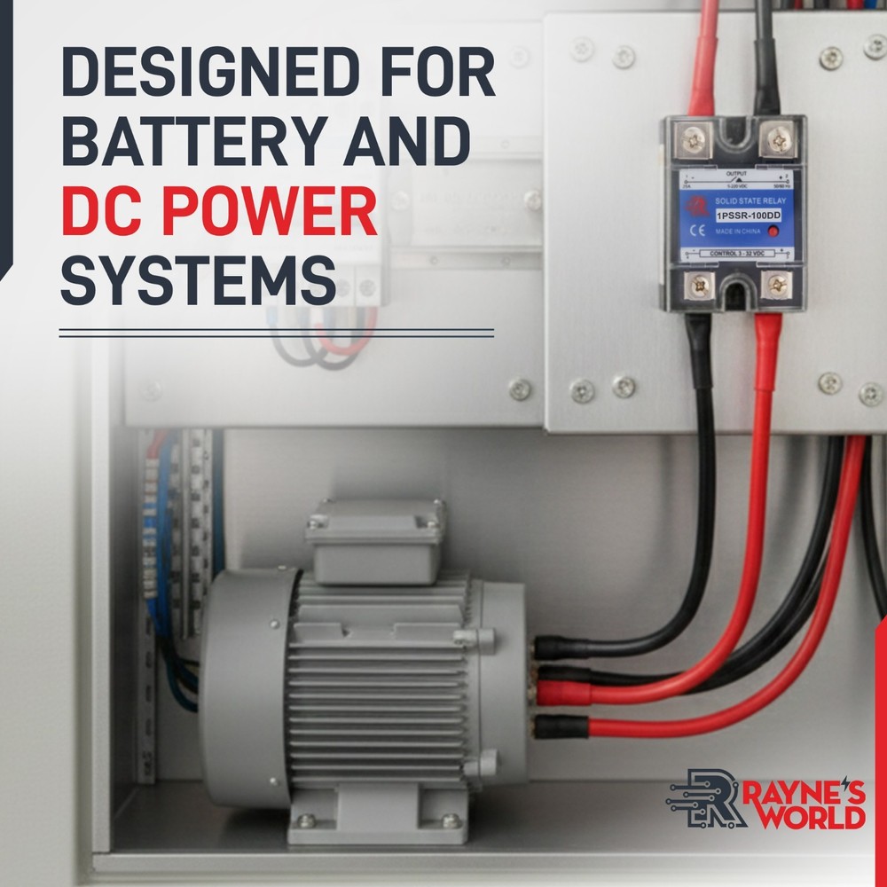 100 Amp DD Solid State Relay SSR-DC to DC-3-32VDC Control-12-220VDC Output