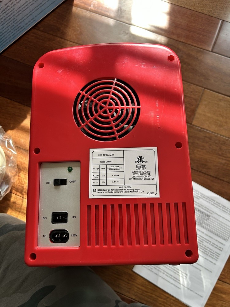 Red Classic Style Mini Refrigerator