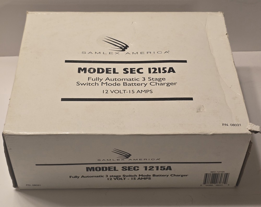 Samlex America SEC 1215A 12V 15A Fully Automatic 3 Stage Switch Mode Battery...