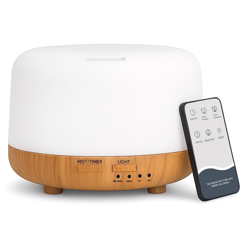 Aromatherapy Essential Oil Home Diffuser with Remote Control, 300ML Large Roo...