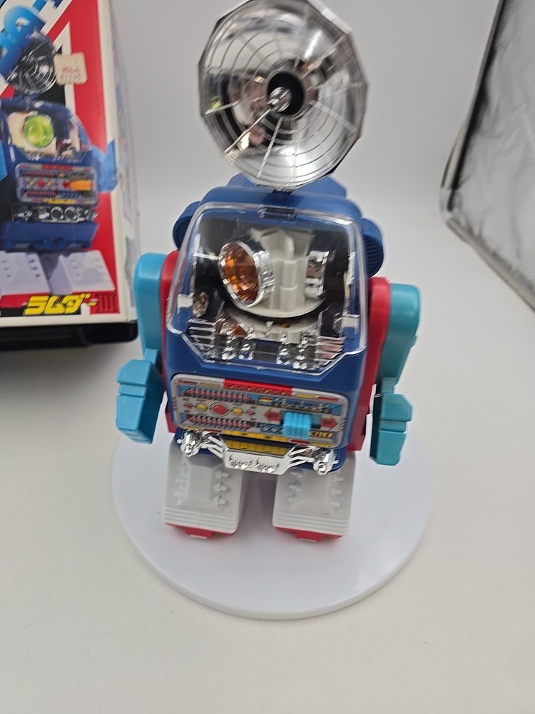 VINTAGE Robot Lambda 111 Rotating Searchlight And Rader Mint Condition