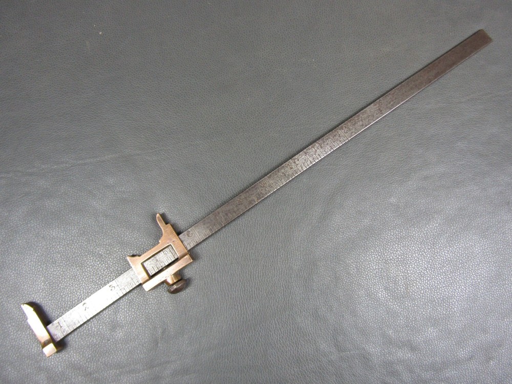Vintage iron & bronze calipers old tool