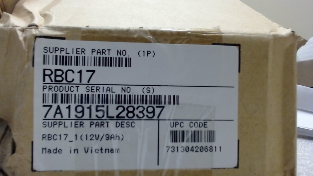 APC Battery -RBC17 -(12v/9 Ah)