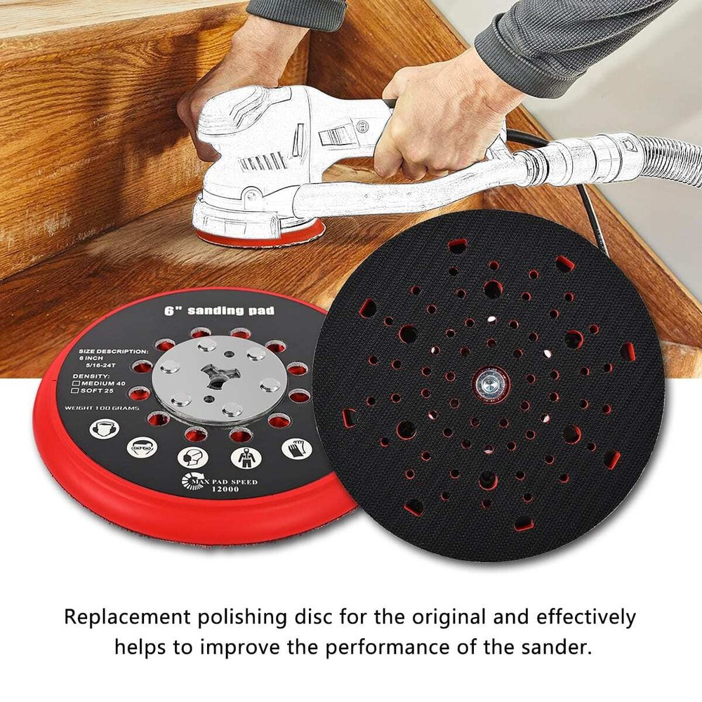Medium Multihole Backing Pad for BOSCH 2608900007 // GET 75-150 GEX 34-150