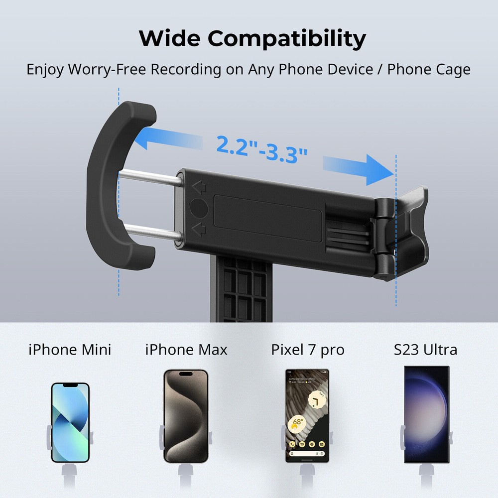 SmallRig Phone Selfie Stick Tripod Stand with Bluetooth Remote for iPhone-3636B