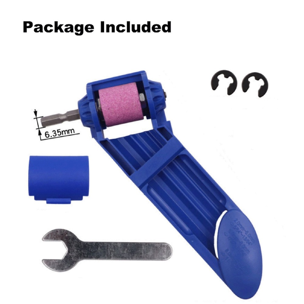 Drill Bit SHARPENER Corundum Grinding Wheel Titanium Portable Powered Tools US