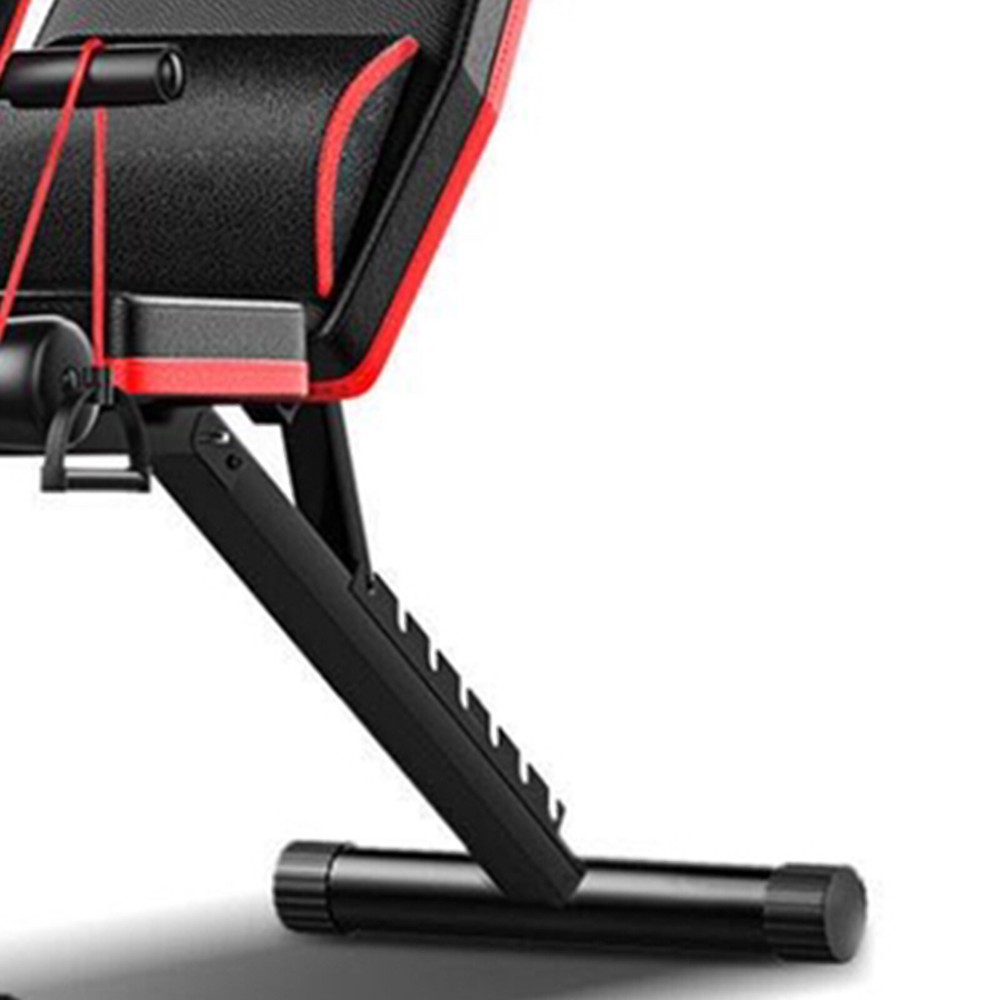 Height Adjustable Weight Bench Dirt Resistant Multifunctional Supine Board Black